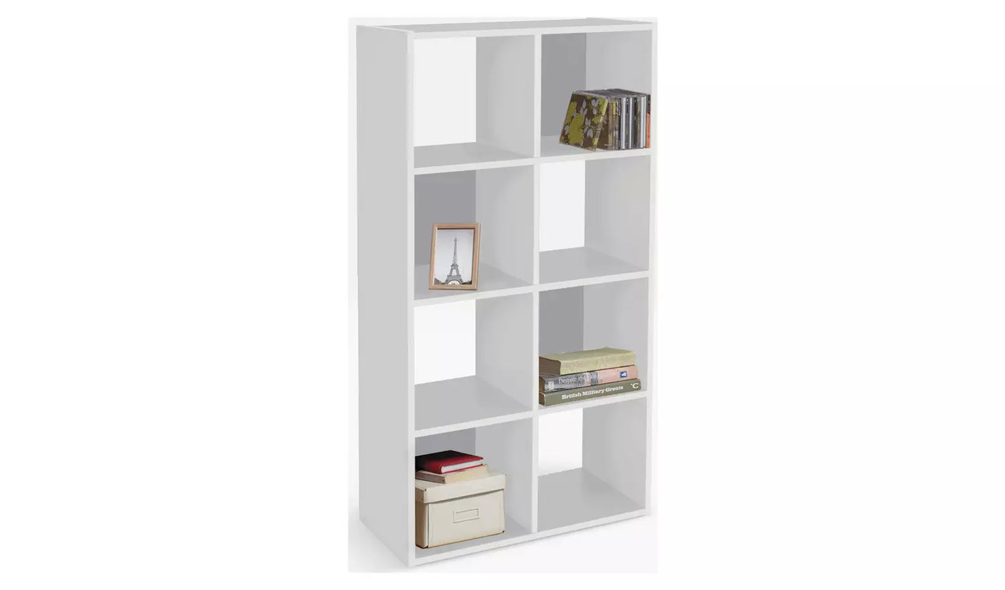 Assembled Squares 8 Cube Storage Unit - White